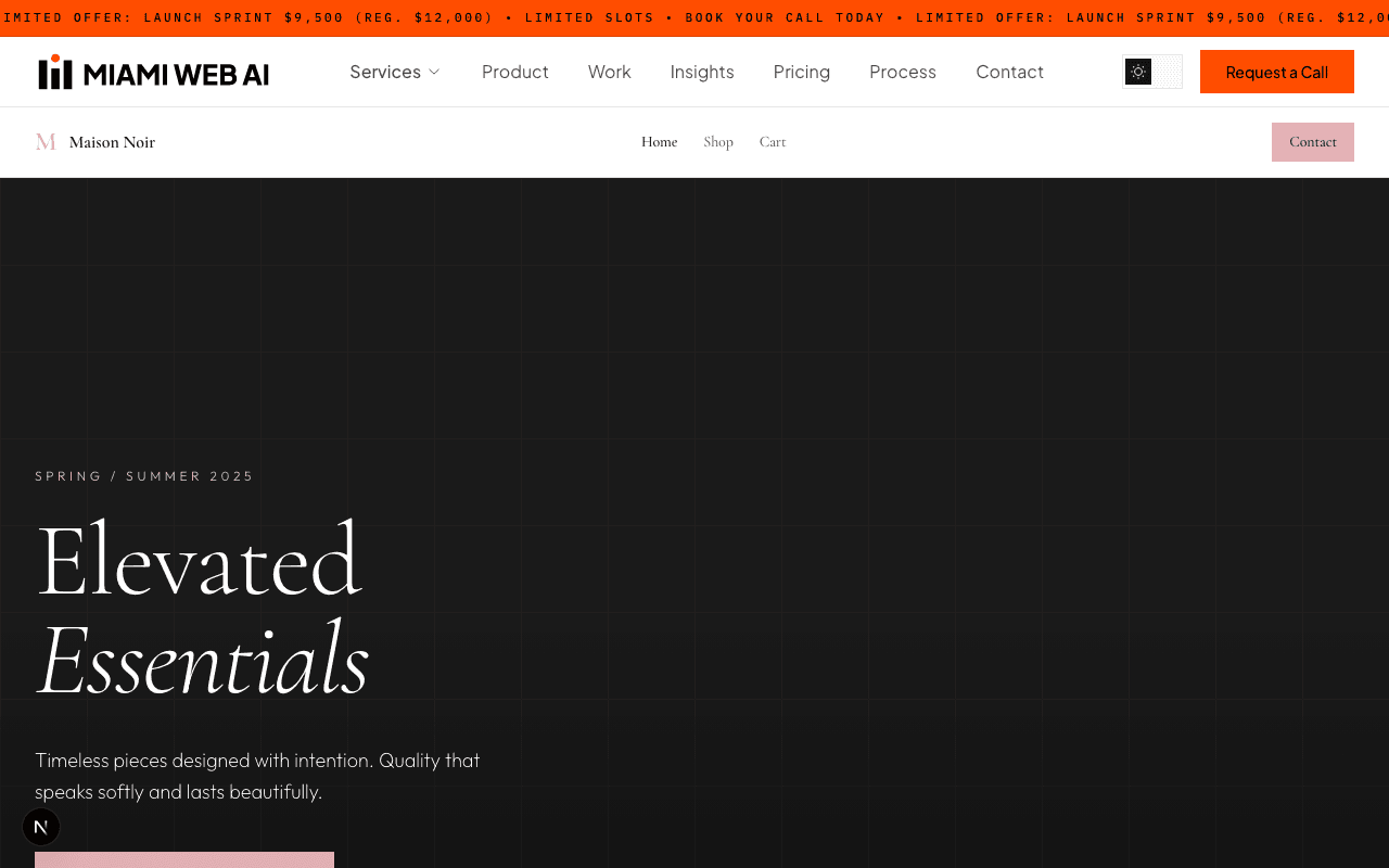 Maison Noir demo screenshot