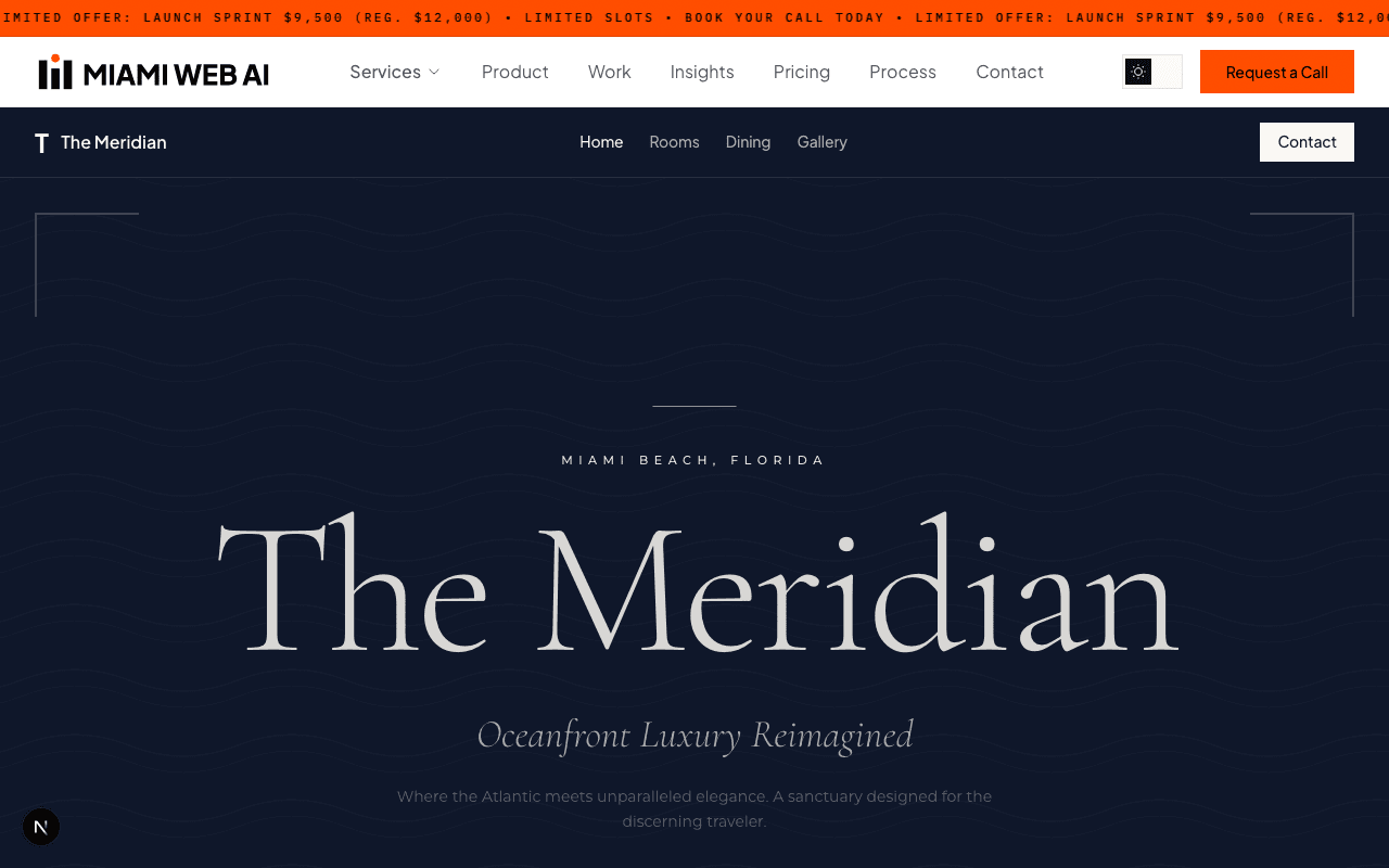 The Meridian demo screenshot